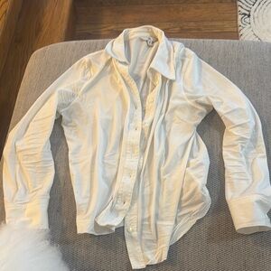 Banana Republic White Crisp Classic Button Down Shirt Size M | Workwear |
